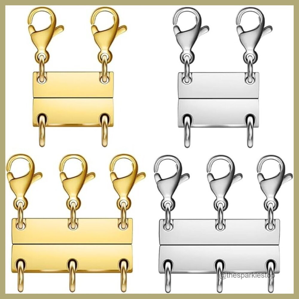 Stainless Steel Magnetic Necklace Clasps for Layering Jewelry